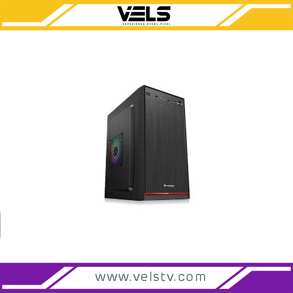 LAPCARE Supreme-003 Computer Case – Black, Without SMPS